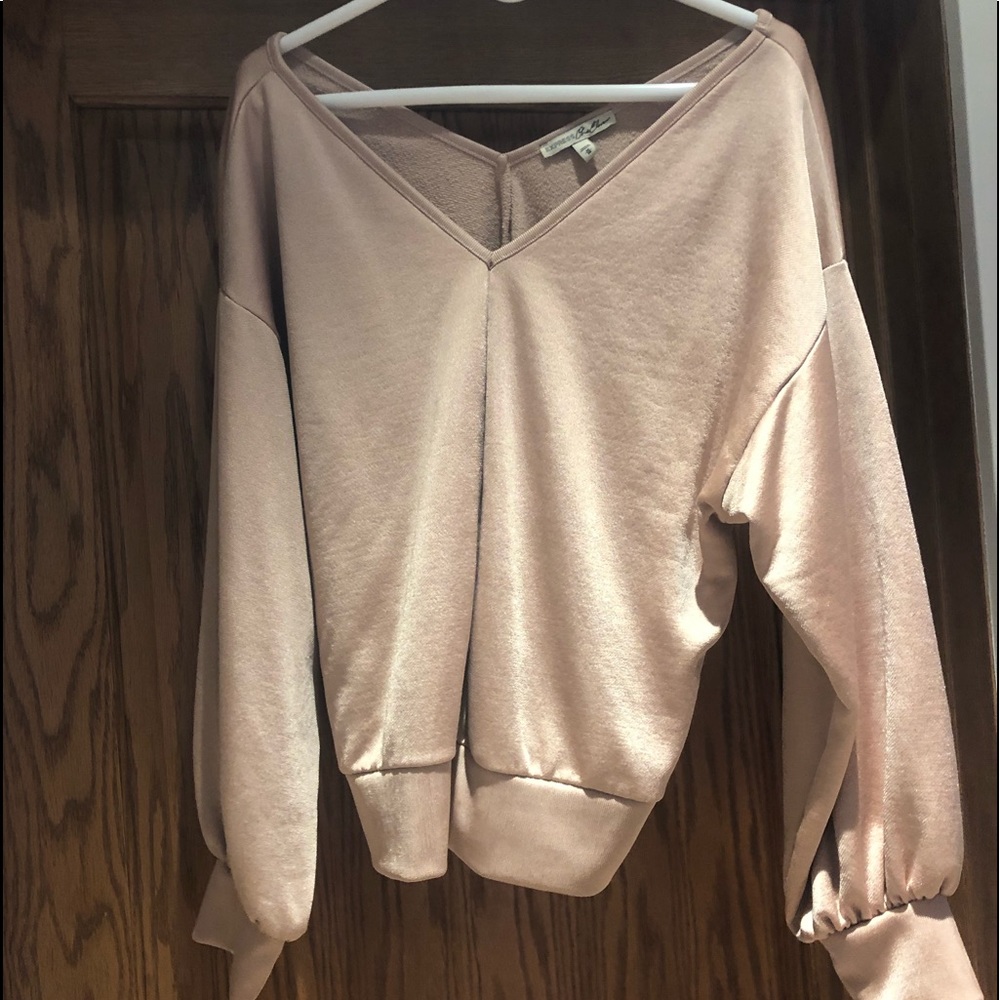 Blush Color Dressy Sweatshirt